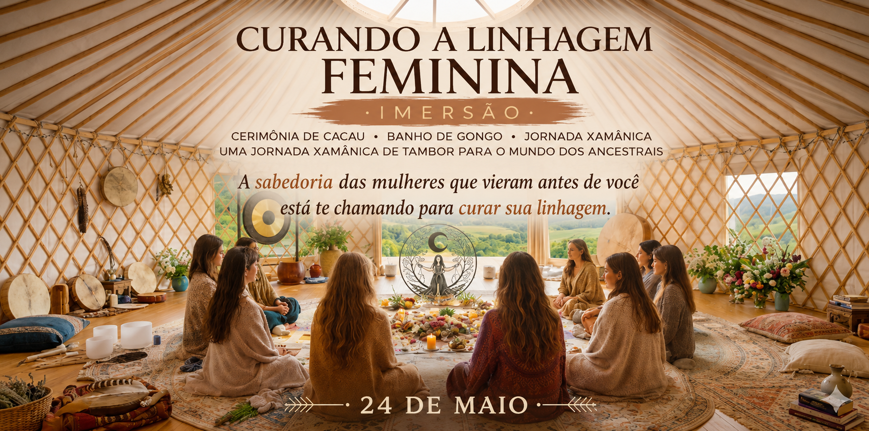 Imersão de Cura da Linhagem Feminina — Despertar do Feminino Divino