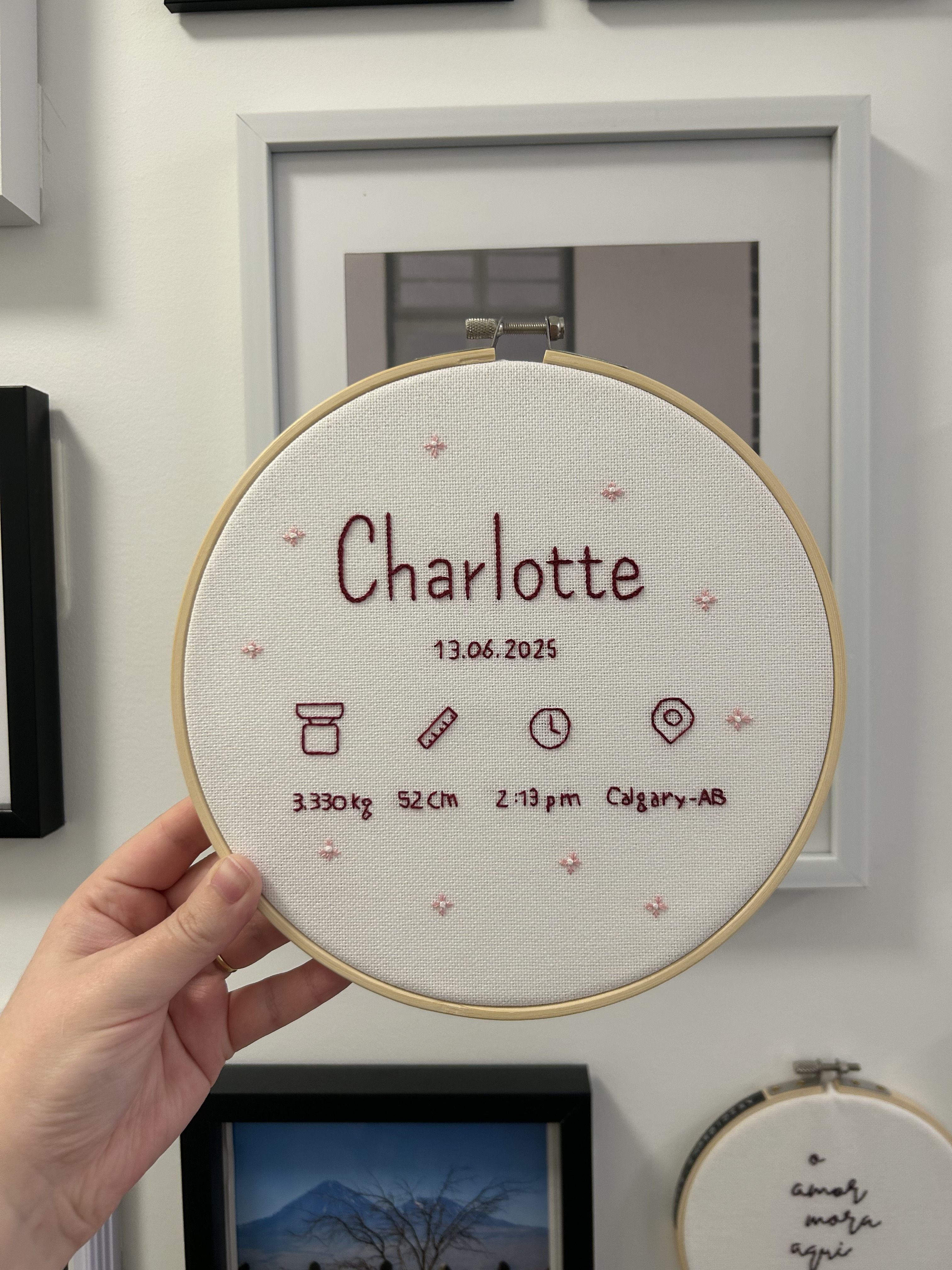 Maple embroidery