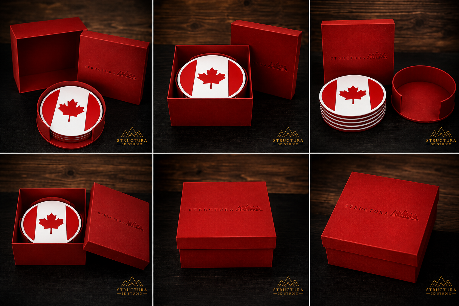 Porta Copos com Bandeira do Canada